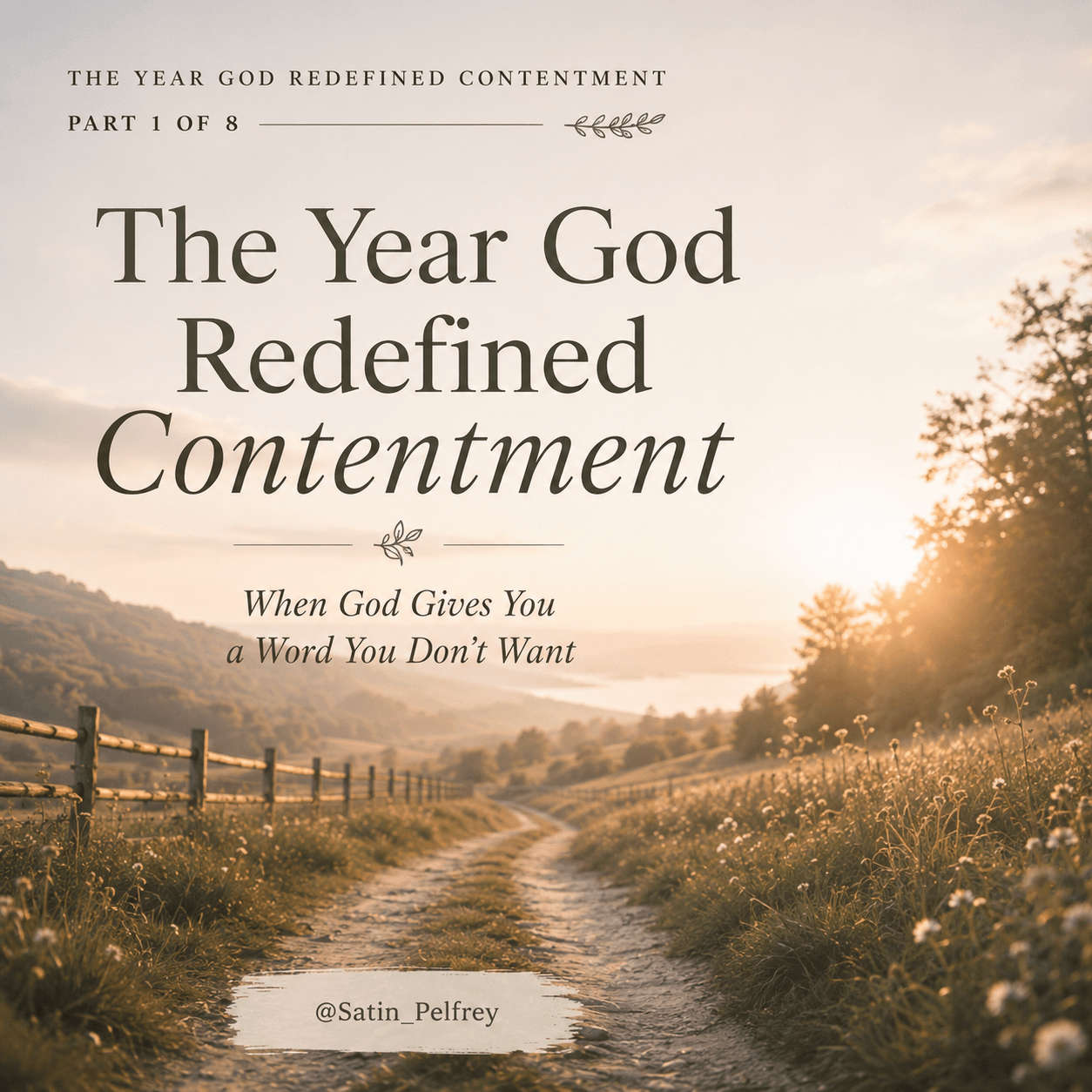 The Year God Redefined Contentment: When God Gives You a Word You Don't Want