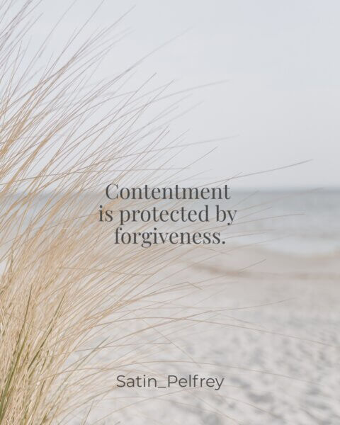 contentment and forgiveness through biblical healing and grace