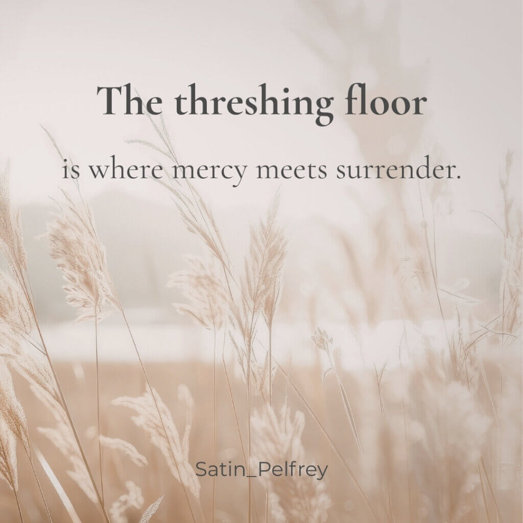 threshing floor spiritual meaning – wheat field image symbolizing God refining the heart